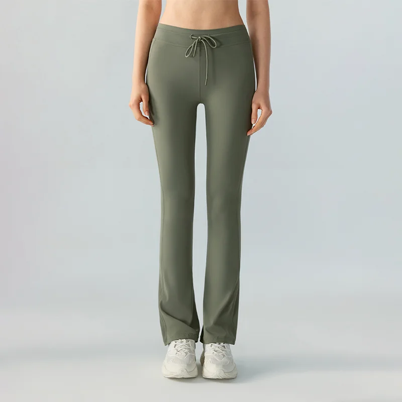 High-stretch yoga hip-lifting skinny flared pants