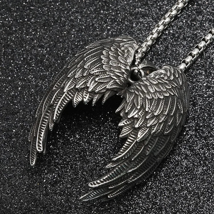 Angel Wings Dominant Men's Necklace