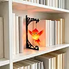 Glowing Owl Metal Bookend Lamp Iron Shelf Organizer Vintage Style