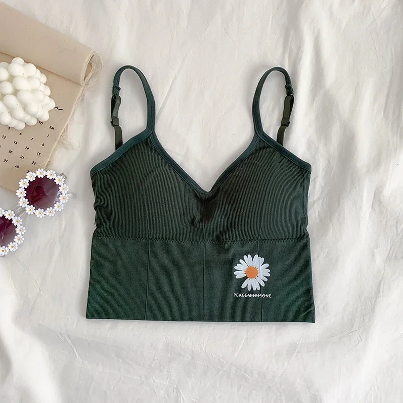 Women's Cotton Bra Tube Top Bra Women Fashion Tank Up Female Sports Bra Sexy Lingerie Push Up Brassiere Ladies Bralette Top