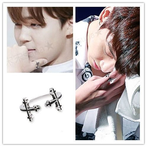 방탄소년단 JIMIN SUGA Open Cross Ring