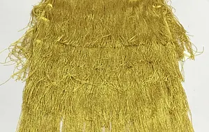 one shoulder sleeveless fringe metallic party maxi dresses gold Kimberley Sleeveless Beaded Fringe Maxi Dress