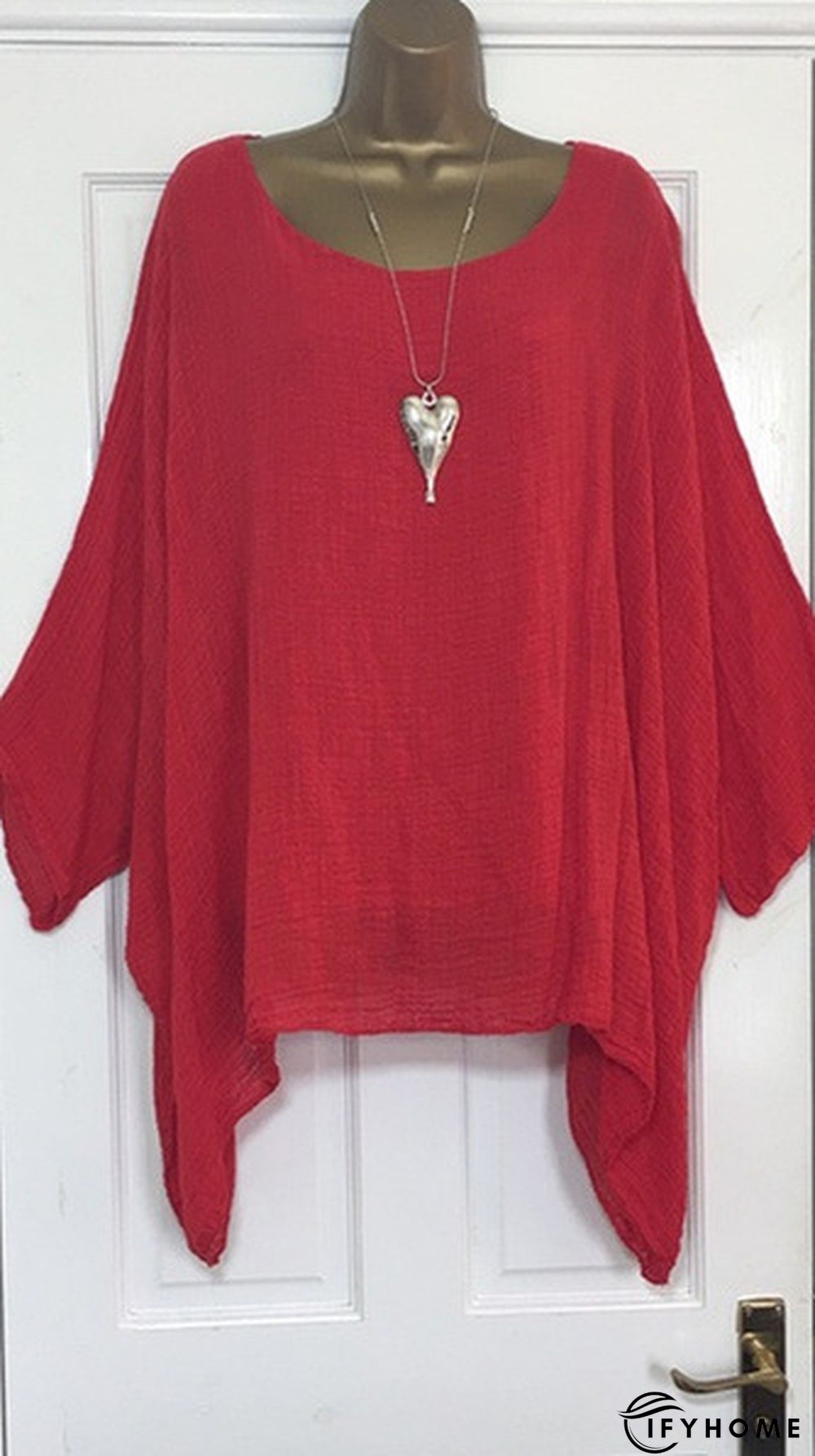 3/4 Sleeve Crew Neck Shirts & Tops | IFYHOME