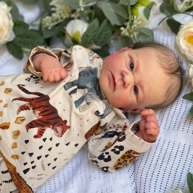  12" Supple and Soft Limbs, Flexible Silicone Reborn Baby Boy Doll Vaprin - Reborndollsshop®-Reborndollsshop®