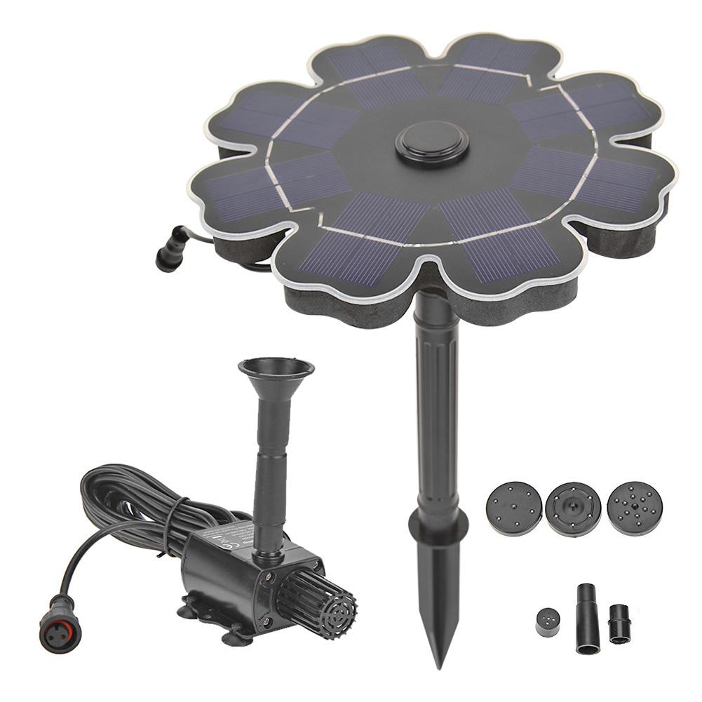 

8V 180 L/H Brushless Plug Ground Garden Solar Water Fountain Pump (195mm, 501 Original