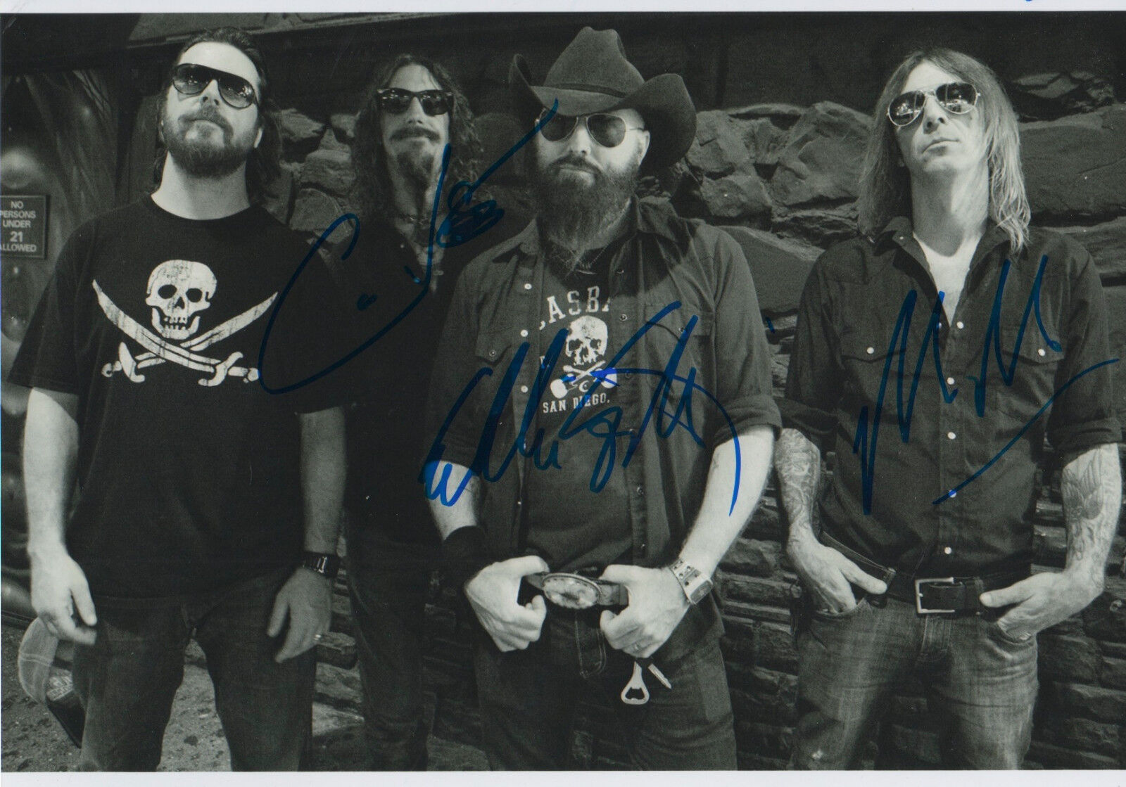 Supersuckers signed 8x12 inch Photo Poster painting autograph