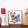 5D bricolage partiel forme sp&eacute;ciale foret diamant peinture kit d&eacute;cor chien30x30cm