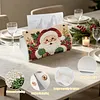 Kit de peinture de perles de No&euml;l et diamants en forme sp&eacute;ciale de forme PU bo&icirc;te de mouchoirs