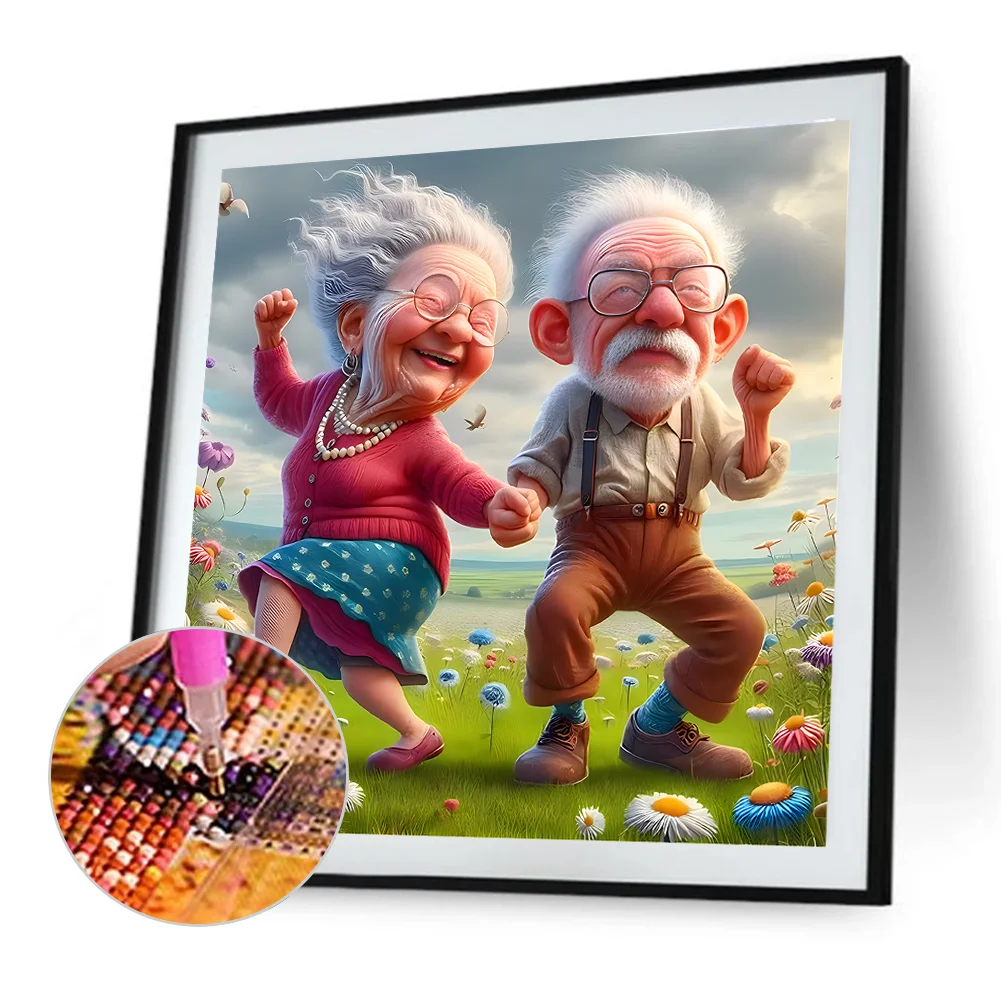 Diamond Painting - Full Round Drill - Couple(Canvas|40*40cm)