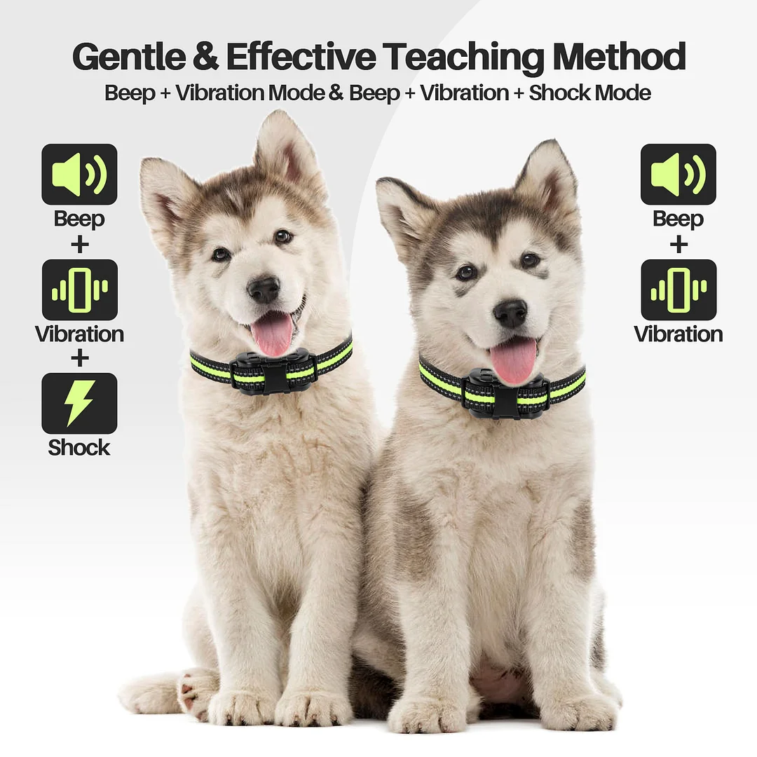 Dog Bark Collar Barking Collar for Dogs-Dog Bark Collar with 3 Modes Beep Vibration and Shock Dog Shock Collar for Small Medium and Large Dogs