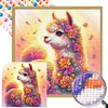 Diamond Painting-DIY Round Part AB Drill Alpaca(35*35CM)