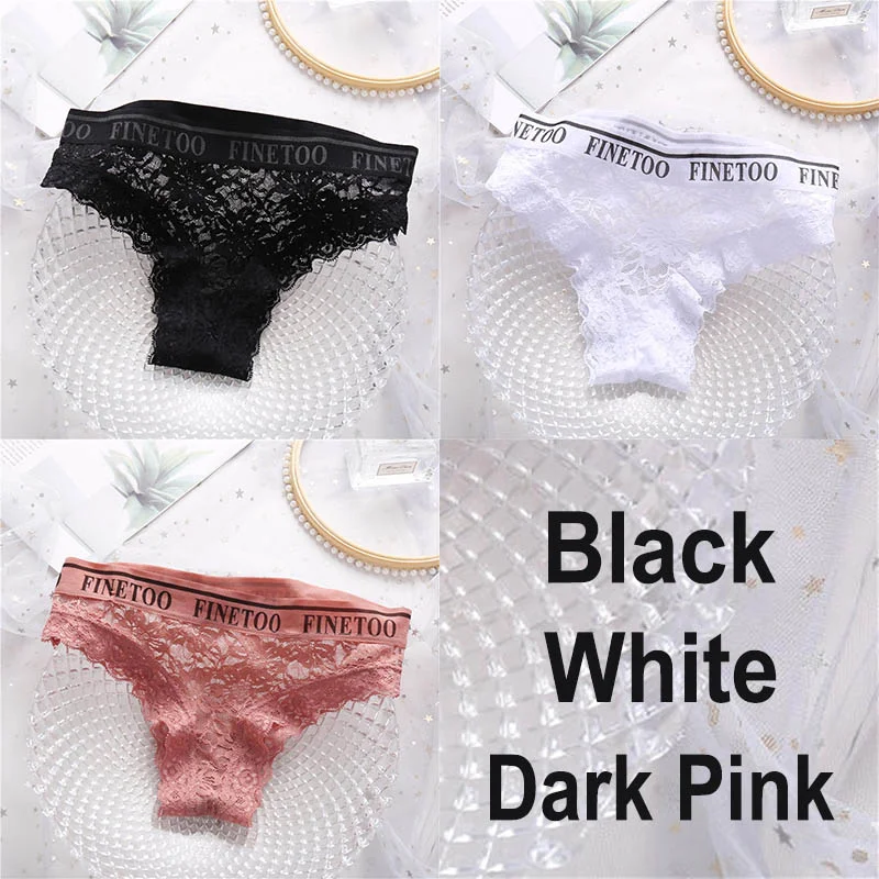 Billionm Lace Panties Women Sexy Underwear Briefs Floral Lace Female Underpants Solid Color Intimate Lingerie Women Panties M-XL