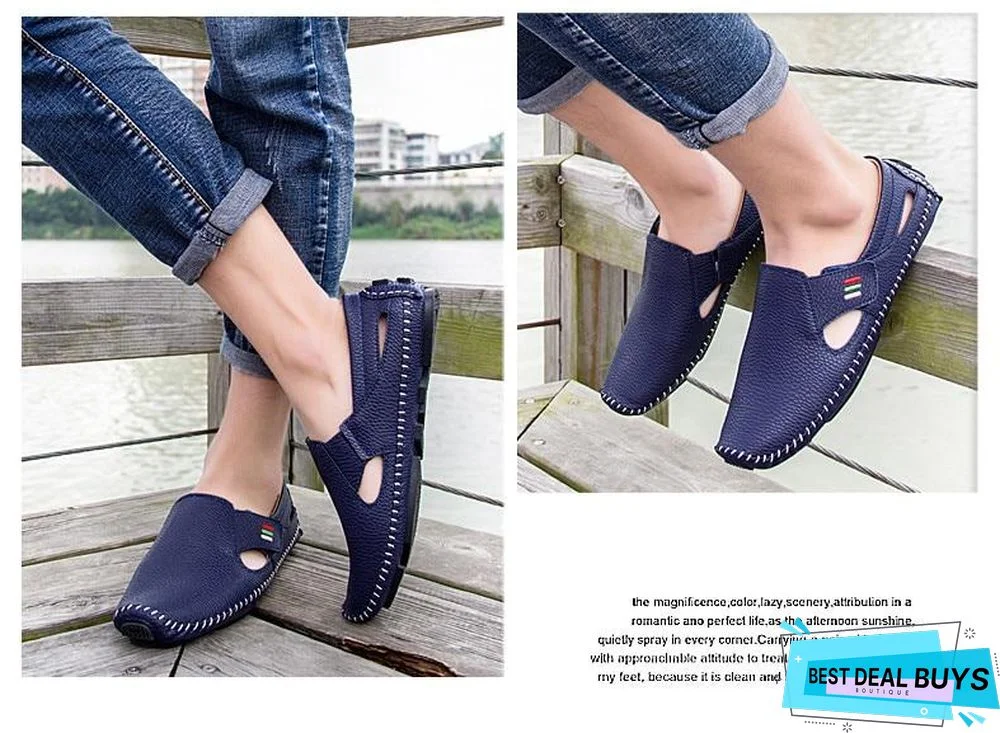 Men Breathable Casual Driving Boats Flats Loafers Shoes