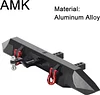 AMK Aluminum Rear Bumper with RC Trailer Hitch for 1/10 Crawler TRX4 Defender Bronco Upgrade Parts
