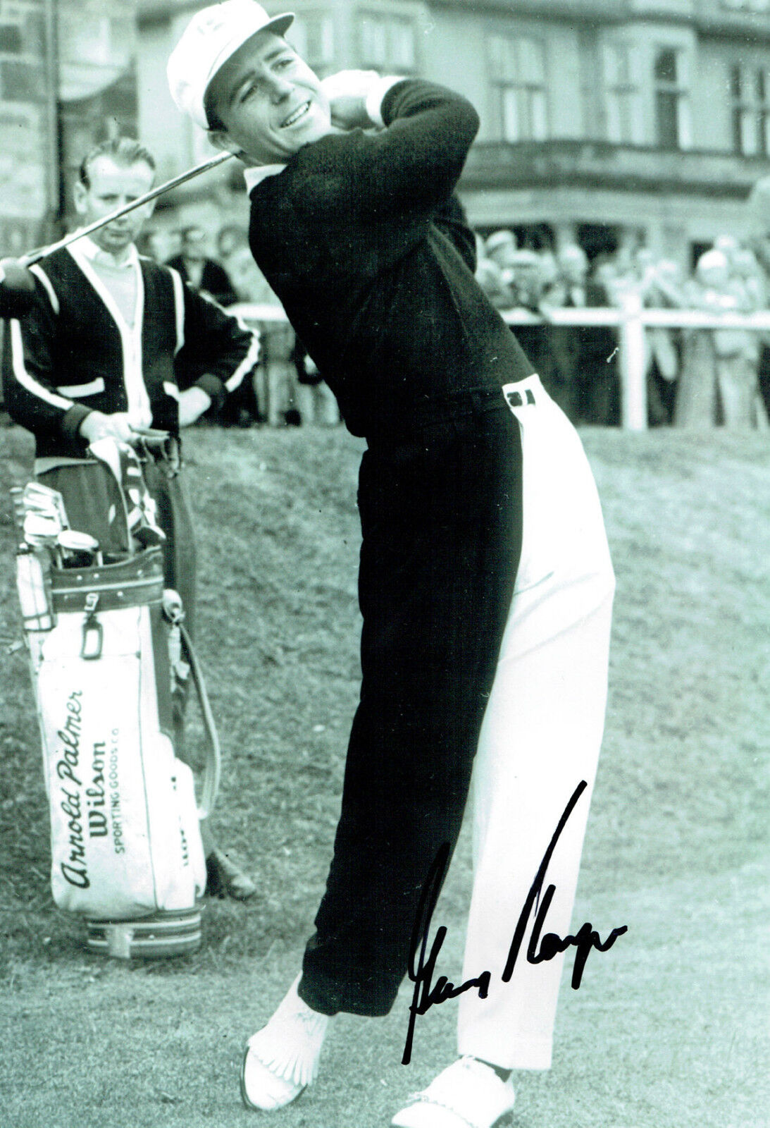 Gary PLAYER SIGNED Autograph 12x8 St Andrews GOLF Photo Poster painting AFTAL COA