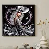 Special Shape Rhinestone Diamond Painting Kit(Silver Hat Butterfly Girl)