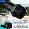 Pool Hose Adapter Hose Male Insert Adapter Leakproof Sand Filters Replacement Parts Non-Slip 1.5 Inch Pool Pump Hoses Adapters Compatible for Hay-Ward SPX1091Z2 Supplies