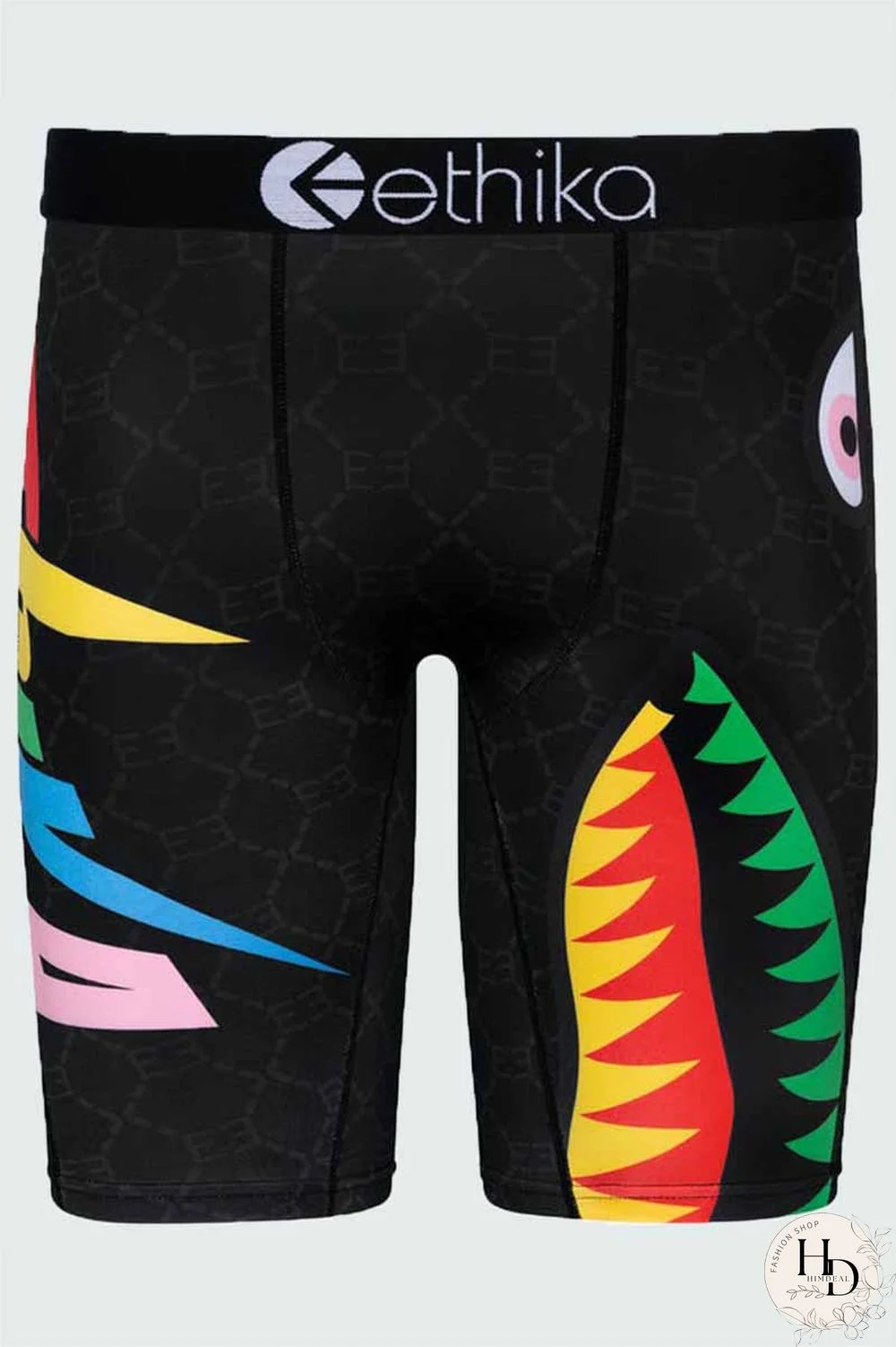 Black Street Print Patchwork Letter Pencil Bottoms