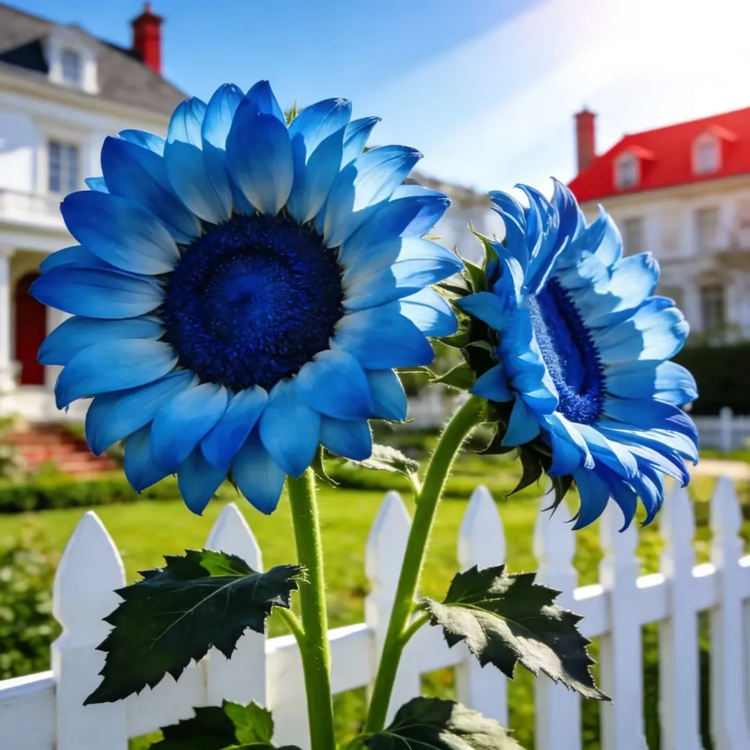 Bright Blue Sunflower Seeds
