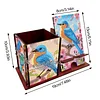 Multifunctional Handmade Wood Diamond Painting Phone/pen Holder& Storage Box Table Ornament Kits