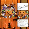 Halloween Pumpkin DIY Acrylic 5D Crystal Diamond Gem Art Hanging Ornament for Home Wall Decor