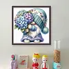 Hydrangea Gnome-11CT Stamped Cross Stitch 45*45cm/17.72*17.72in