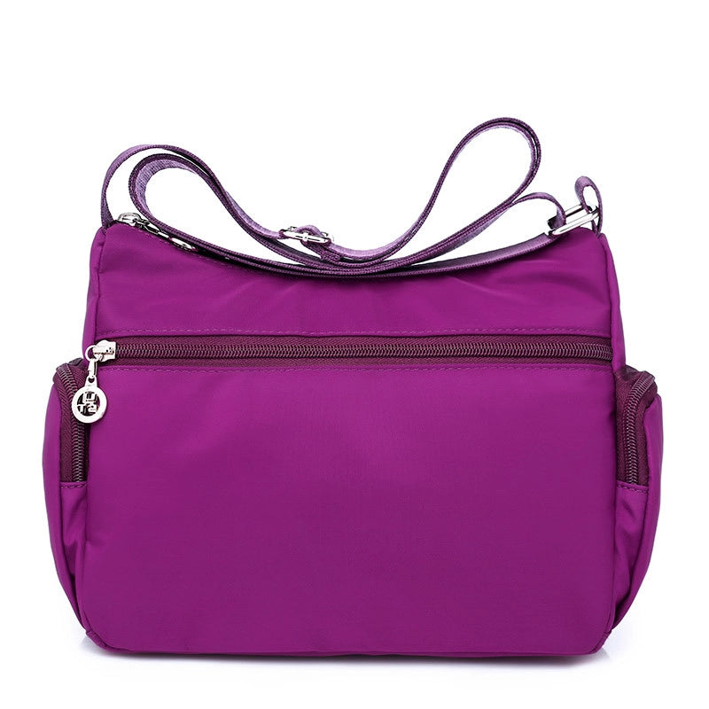 New Crossbody Bag Waterproof Shoulder Bag Nylon Women’s Bag Canvas Bag Oxford Cloth Multi-layer Small Square Bag Mother’s Bag