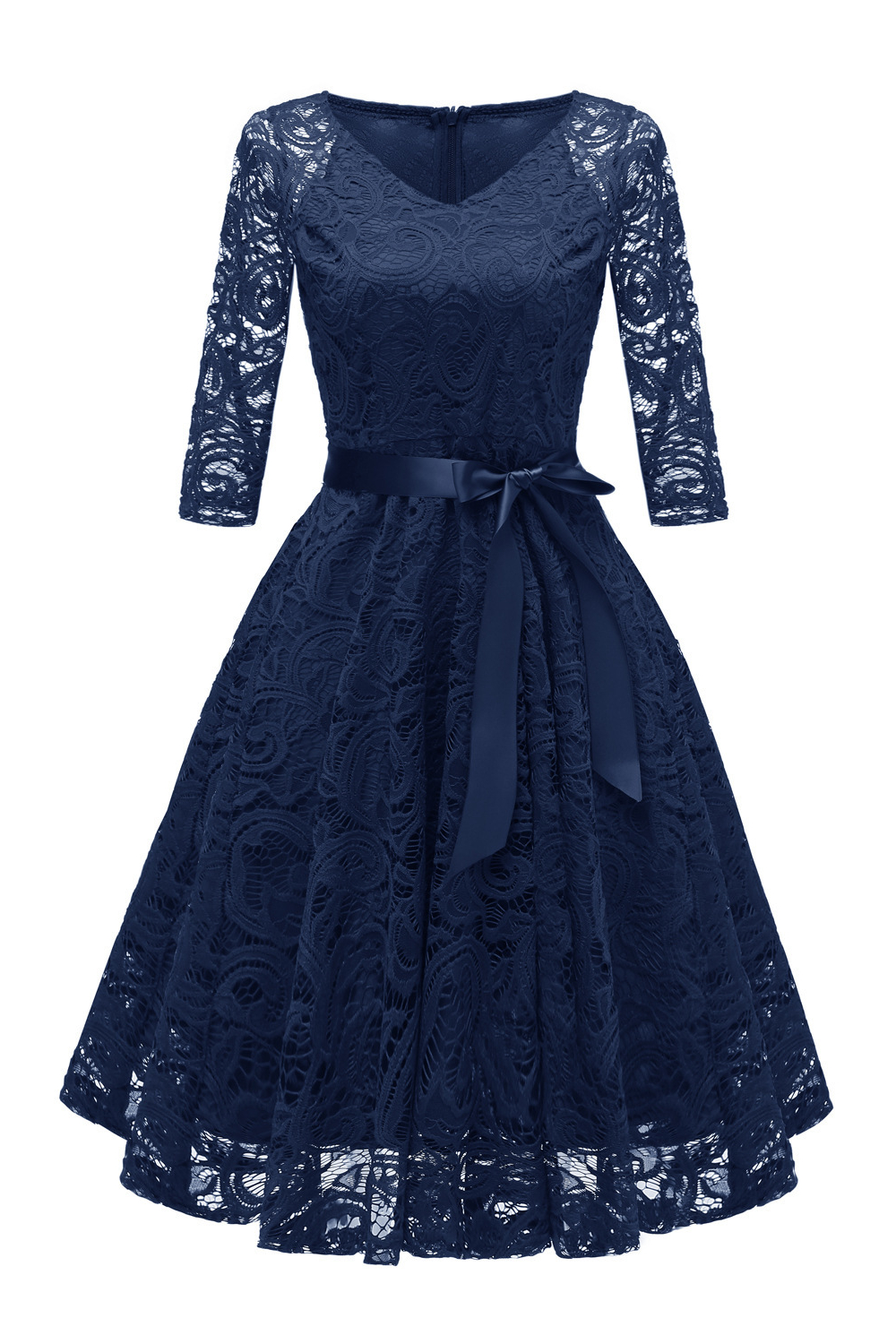 Lace Dress With Sleeves Online