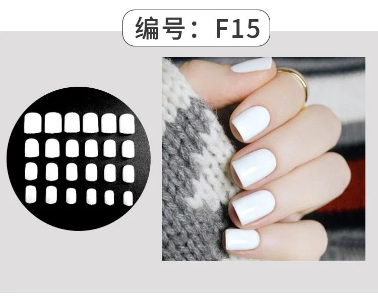 24Pcs Charming Fake False Nails Tips Wine Red Pointed Head Full Cover Nail Tips Long Style Nude Artificial Flase Nails with Glue-Nail Inspo