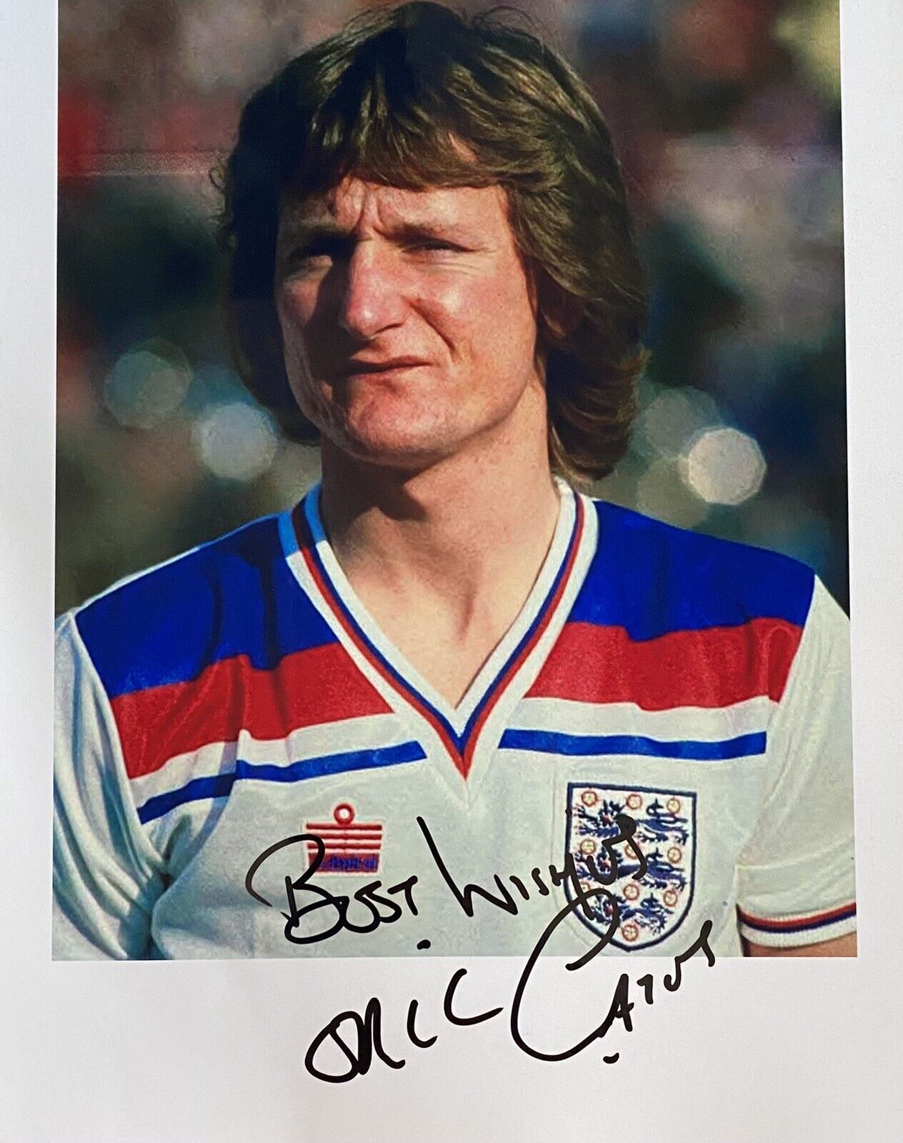 Eric Gates Genuine Hand Signed England 12x8 Photo Poster painting