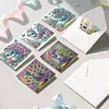 6 Stück Pfau DIY Diamant Kunst Grußkarten Dankeskarten und Feiertagssegen