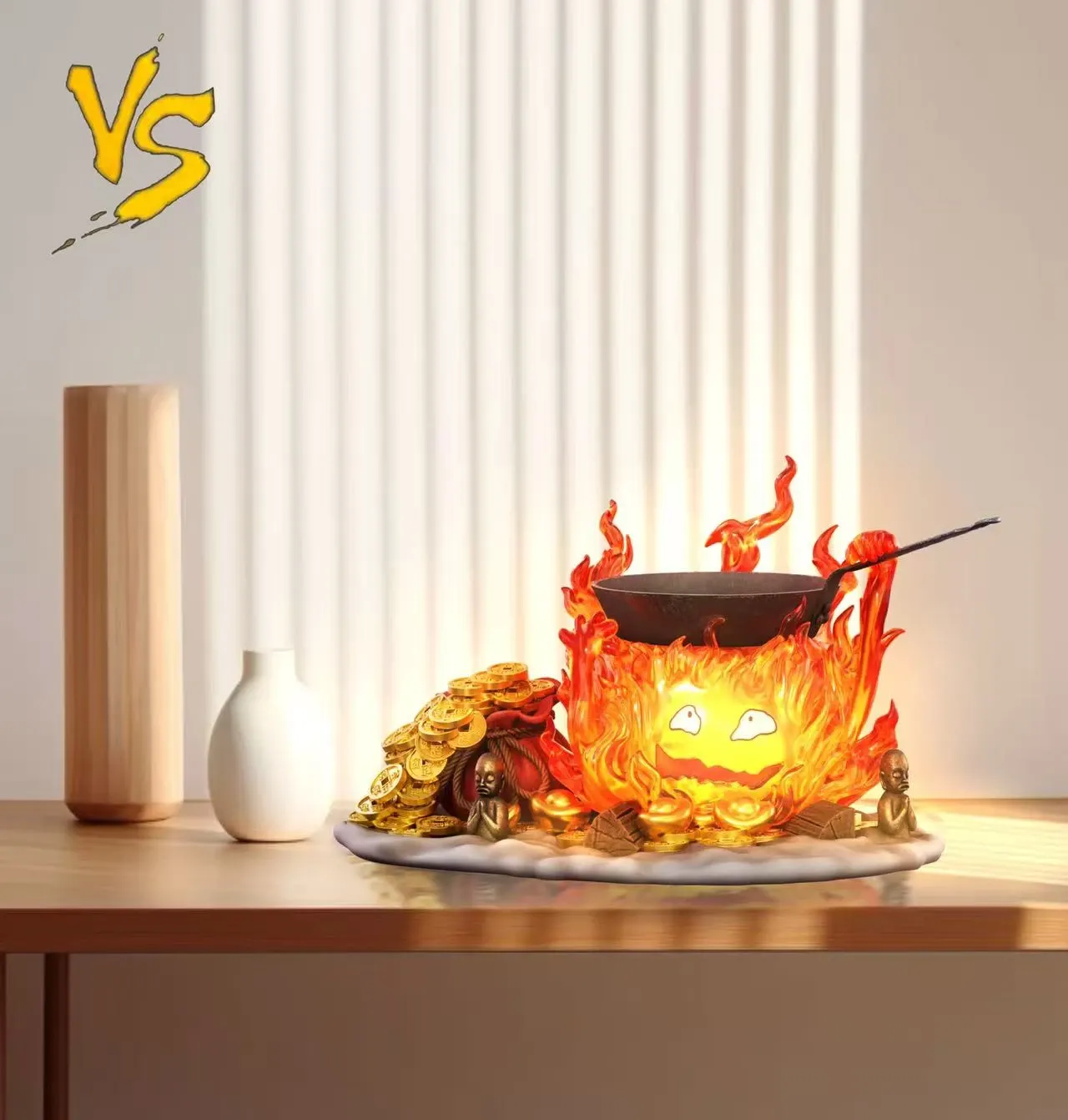 Lucky Calcifer 2.0 with LED - Howl's Moving Castle Resin Statue - VS ...