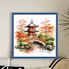 Pavilions-11CT Stamped Cross Stitch 40*40cm/15.75*15.75in tapestrymarket