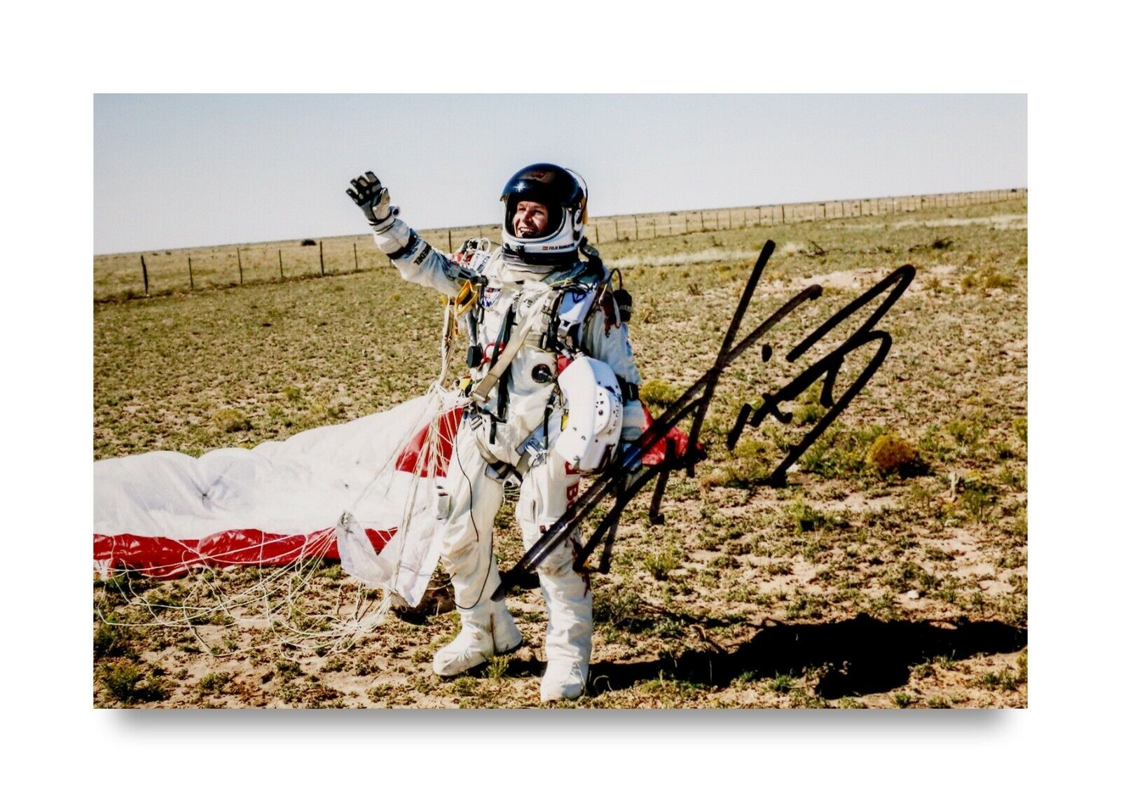 Felix Baumgartner Signed 6x4 Photo Poster painting Skydiver Daredevil Base Jumper Autograph +COA