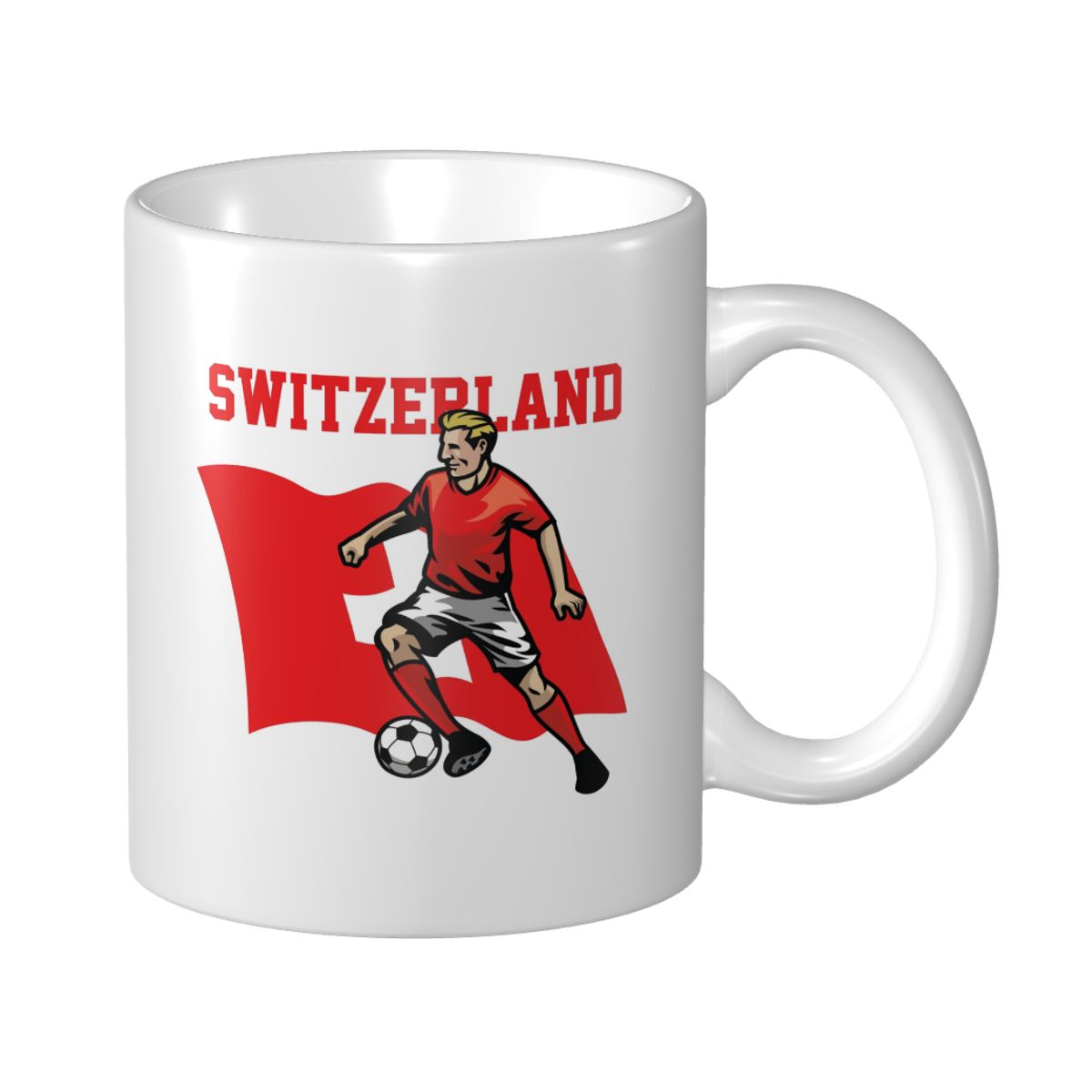 Switzerland Soccer Player Mug