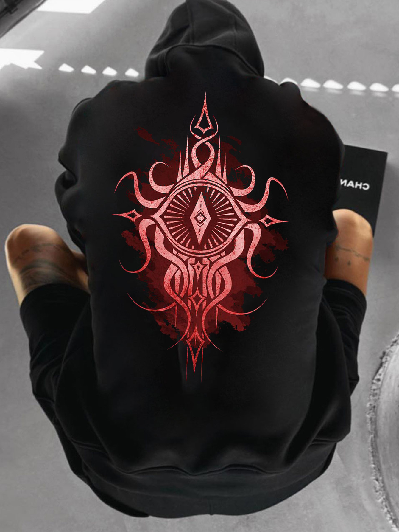Islam Dastis Fantasy Print Oversize Hoodie / TECHWEAR CLUB / Techwear