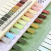 6 PACKS Morandi Colors Tearable 10in1 PET Index Post-it Note Sticky Student Ruler Office Reading Note Paper