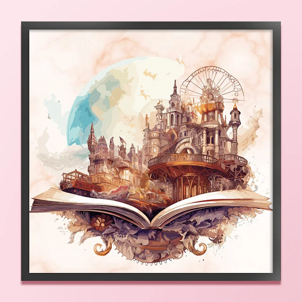 DIY Stamped Cross Stitch 11CT Full Embroidery 50*50cm - Magic Book