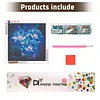 Diamond Painting -DIY Round Drill Glowing Flowers(40x40cm)