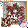 Diamond Painting-DIY Round Part AB Drill Christmas Snowman (35*35CM)