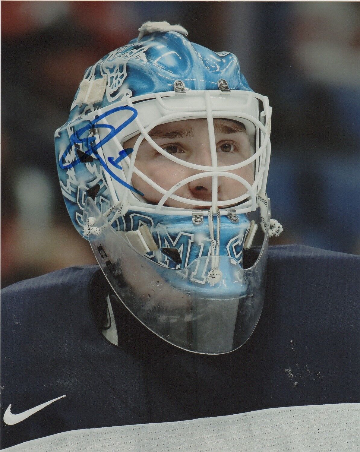 Team Finland Ukko Pekka Luukkonen Signed Autographed 8x10 IIHF Photo Poster painting COA #6