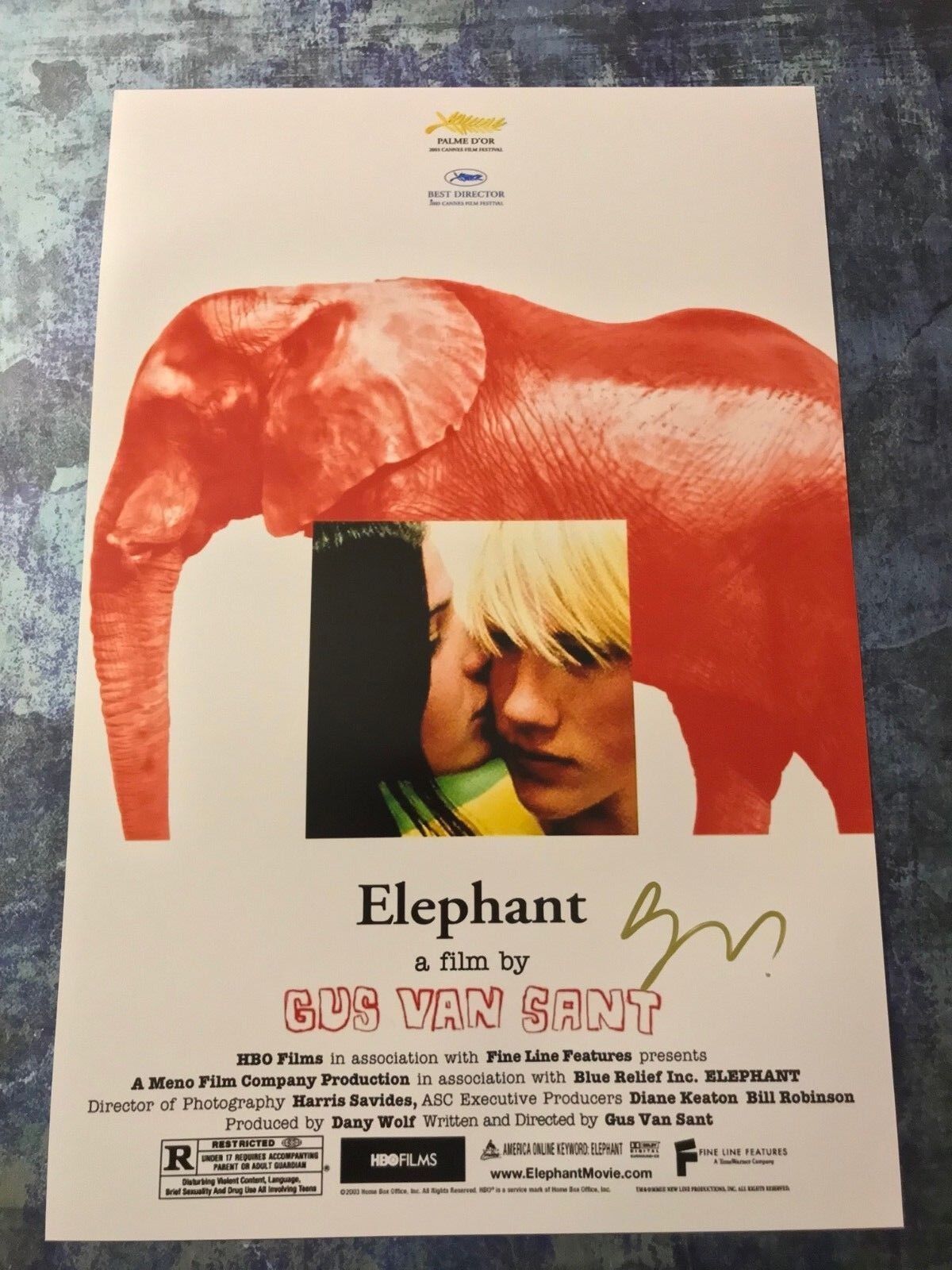 GFA Elephant Director * GUS VAN SANT * Signed 12x18 Photo Poster painting PROOF AD4 COA