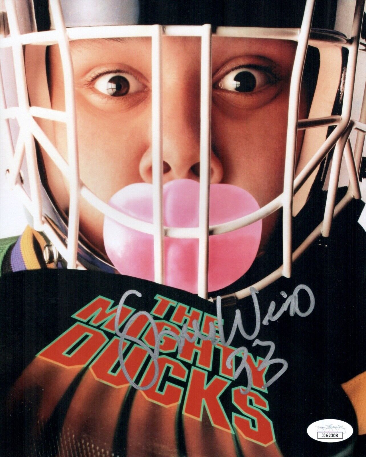 SHAUN WEISS Signed 8x10 Photo Poster painting Greg Goldberg The Mighty Ducks #33 COA JSA Cert