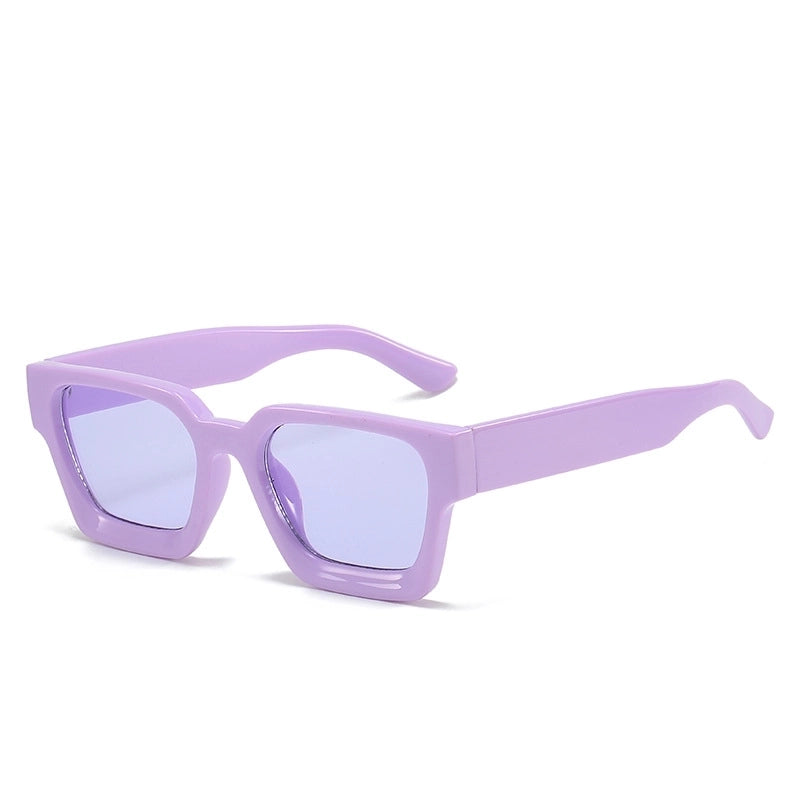 Minimalist Solid Color Pc Square Full Frame Women’s Sunglasses