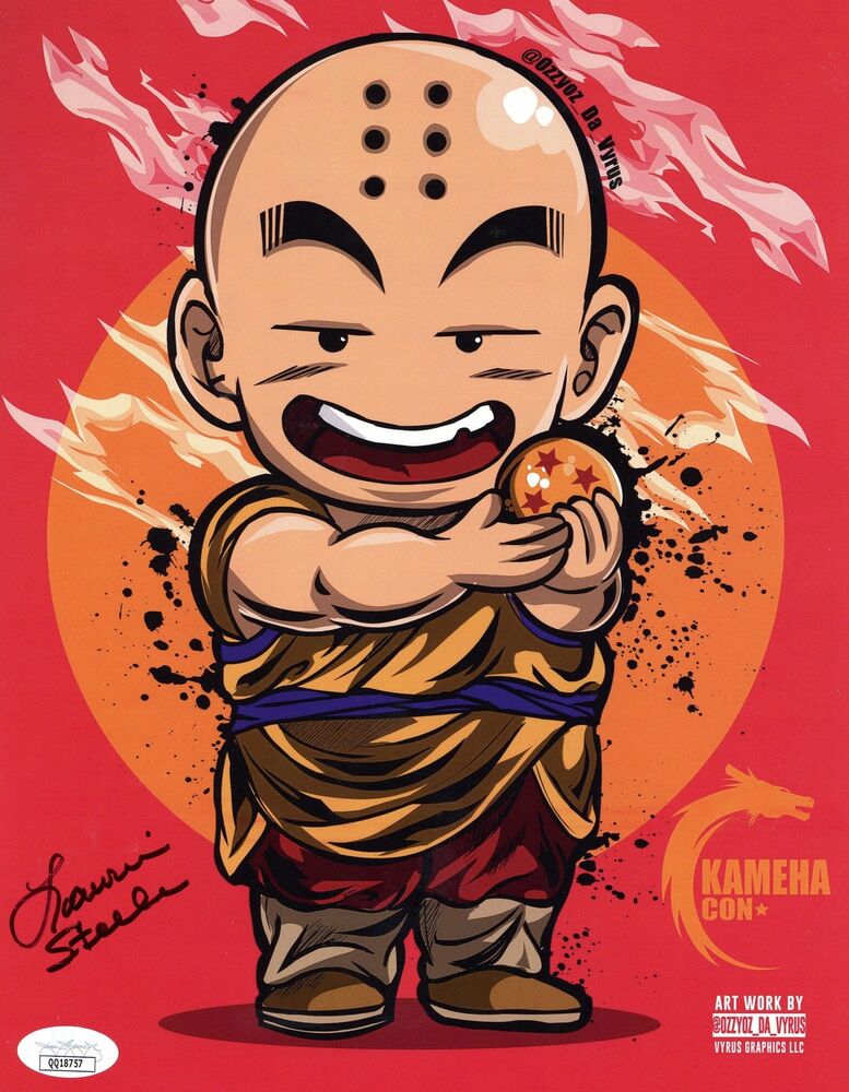 Laurie Steele Signed 8x10 Photo Poster painting Dragon Ball Z Young Krillin Autographed