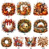 Autumn DIY Diamond Painting Acrylic Special Shape Pendant Hanging Kit