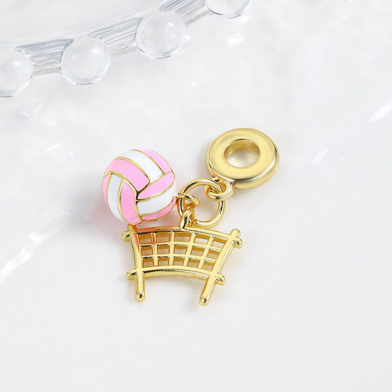 1 Piece 30mm Copper Ball Pendant Jewelry Accessories