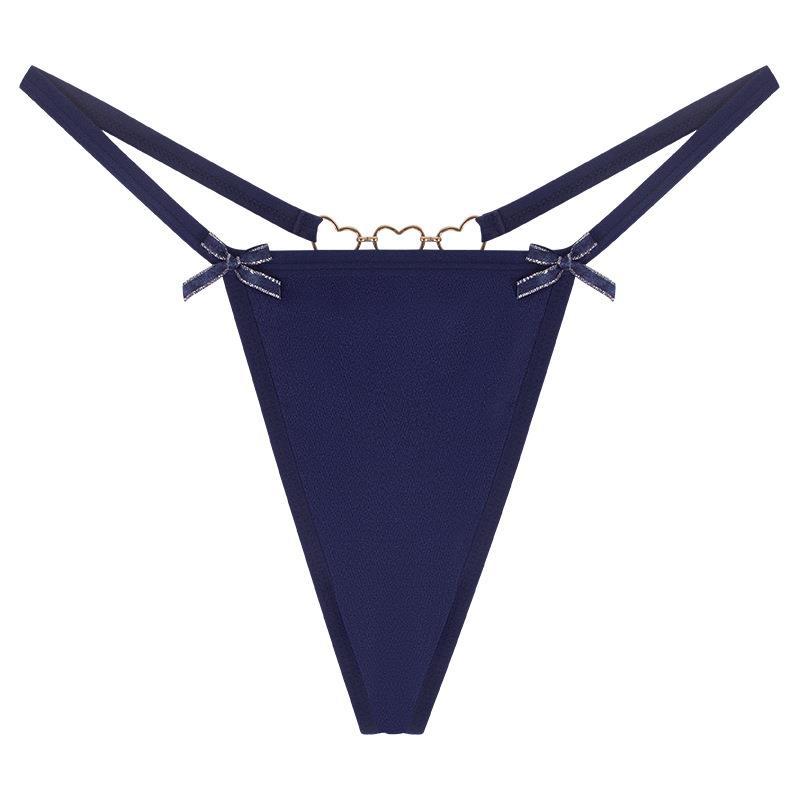 Lovingerie - Sexy Love Heart Chain Bowknot Low Waist Seamless Women's Thong