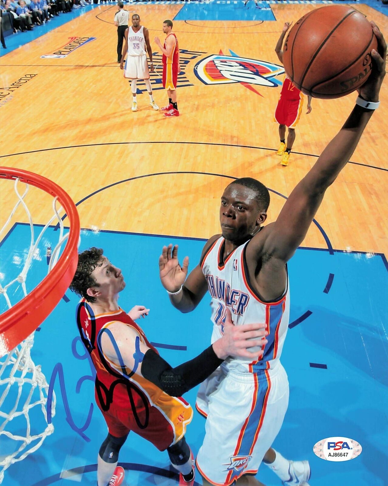 REGGIE JACKSON signed 8x10 Photo Poster painting PSA/DNA Oklahoma City Thunder Autographed