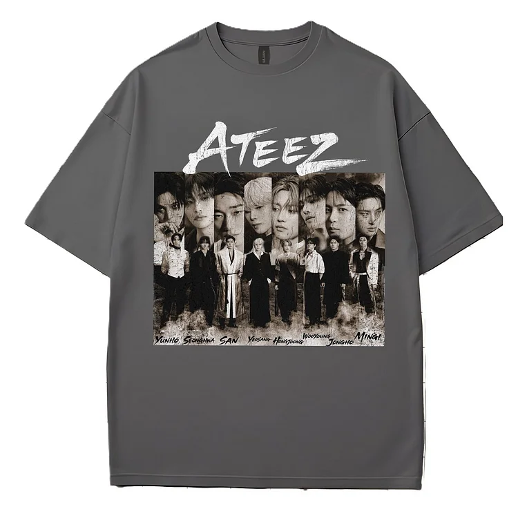 Retro Ateez Golden Hour Part 4 Poster T-Shirt